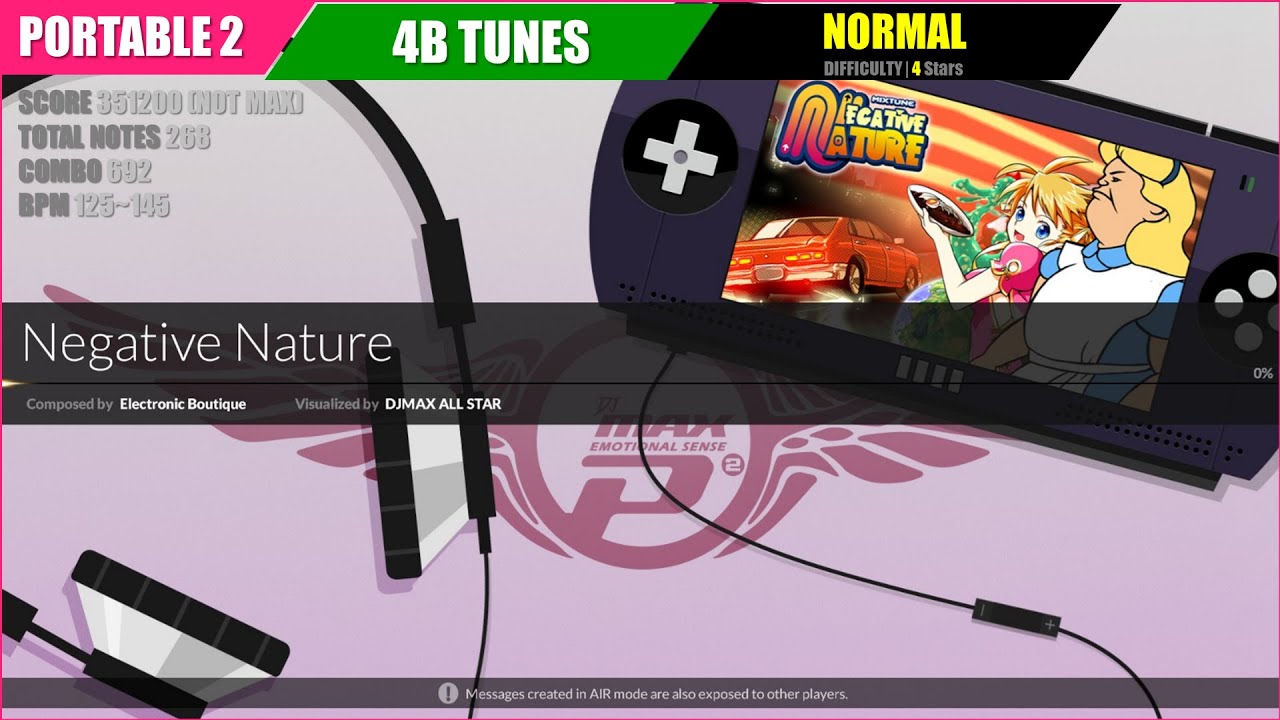 [DJMAX RESPECT V] Negative Nature (4B NORMAL 4) - PORTABLE 2 [720p]