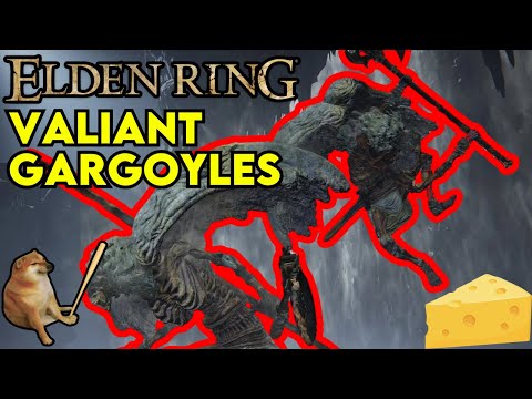 Elden Ring: Valiant Gargoyles CHEESE Easy Boss Guide