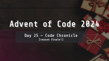 Advent of Code 2024 | Day 25 "Code Chronicle"