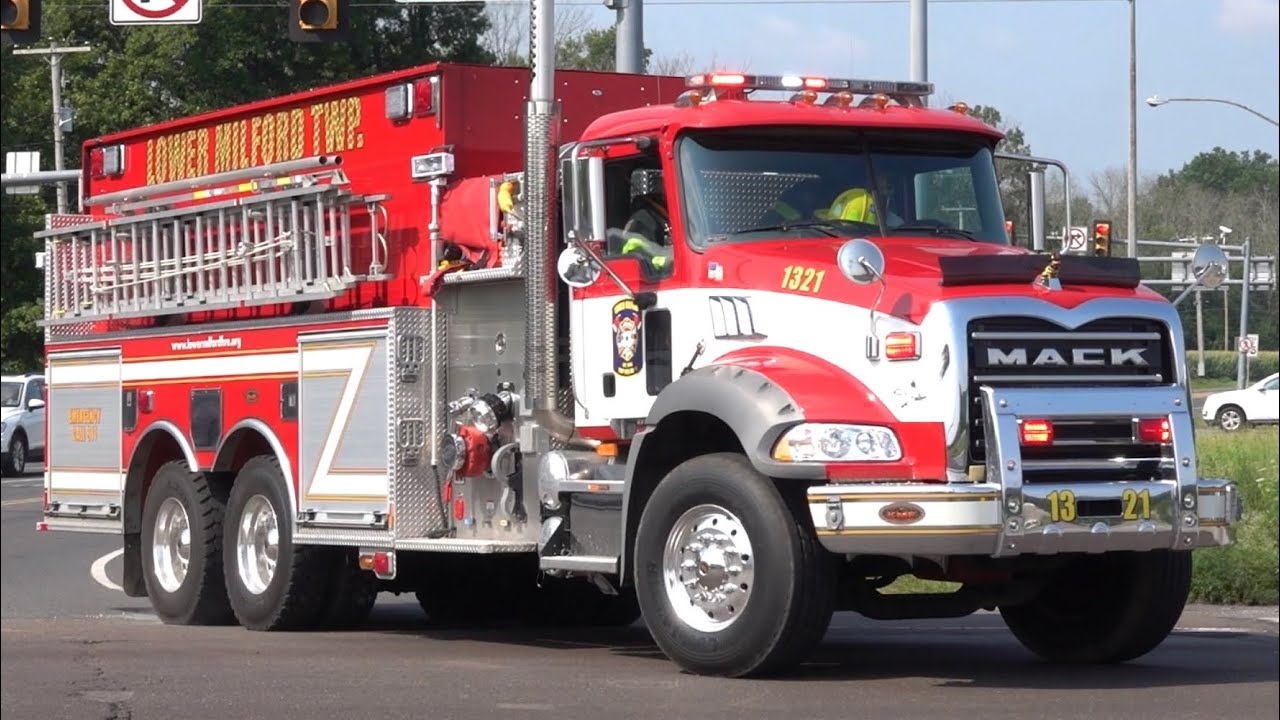 Lower Milford Township Fire Company Tanker 1321 Responding 7/28/21