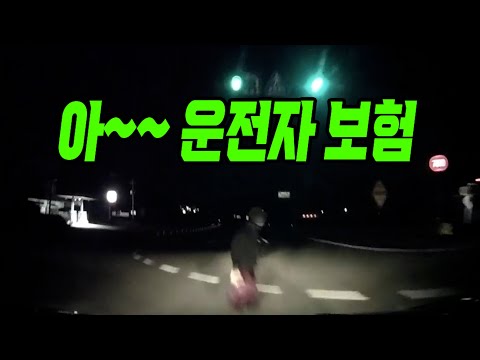 23441회. 한밤중 가로등 지나자마자 어두운 곳에서 무단횡단으로 건너던 할머니 사고