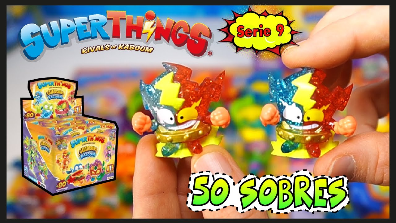⚡😲 SUPERTHINGS SERIE 9 GUARDIANS OF KAZOOM / UNBOXING CAJA 50 SOBRES 🤩🌟 ...