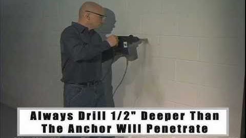 Powers Fasteners Sleeve Anchors for Attaching an Overhang to Block