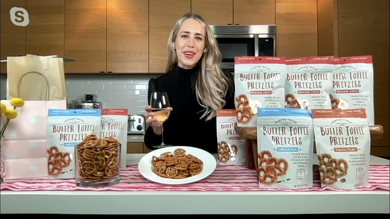 Everton Toffee (5) 4oz Bags Original Recipe Butter Toffee Pretzels on