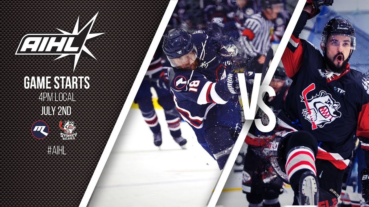 AIHL Live Game 60: Sydney Bears v Melbourne Ice (02/07/2017) - YouTube