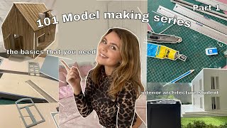 HOW to make an ARCHITECTURE MODEL? | model making series ep. 1