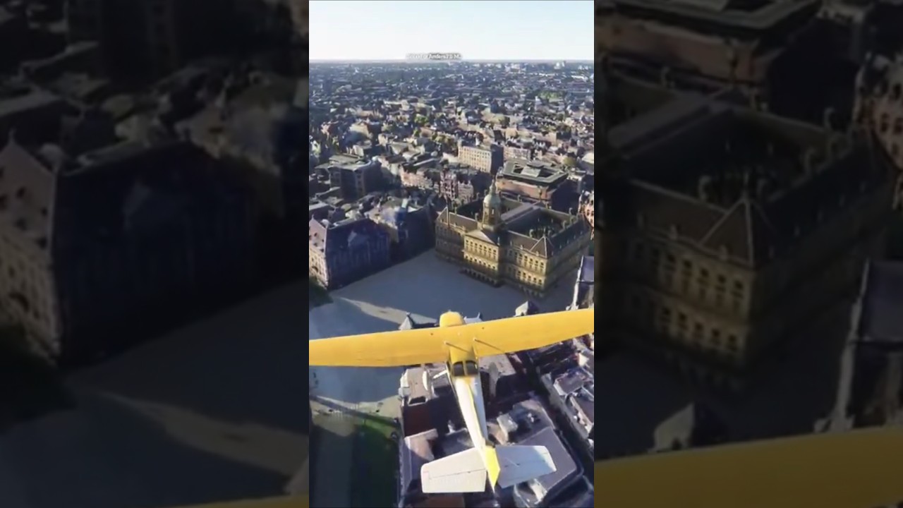 MSFS 2024 – Amsterdam Centraal & Dam Square 🇳🇱✈️ | City Flyover