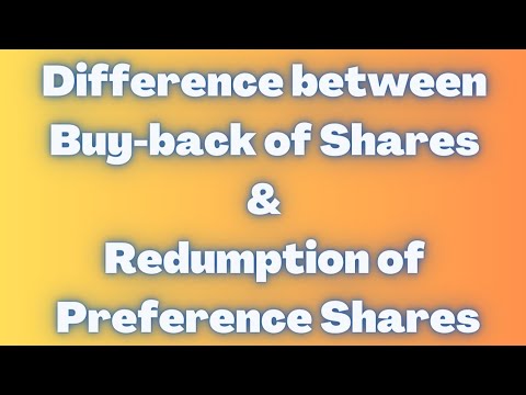 वीडियो: क्या तरजीही शेयर वापस खरीदे जा सकते हैं?