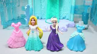 Disney Frozen Elsa rapunzel Princess Magic Clip Dolls dresses Toys