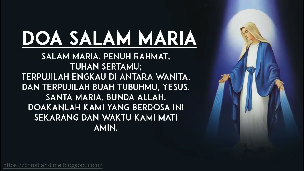 Doa Salam Maria Bahasa Indonesia Youtube