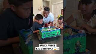 Jealous Bully Ruins Kid Birthday Party & Eats His Cake 😱🎂 #shorts
