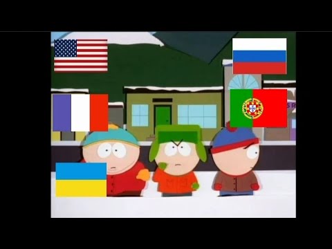 Южный парк О боже они убили Кенни на 5 разных языках