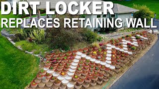 Replacing a Retaining Wall Failure with Dirt Locker® Terrace Gardening Beds for Erosion Control