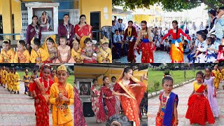 Shree Krishna Janmastami Amar jyoti school dance competition schoolgirls and boys nach kale kta le screenshot 5
