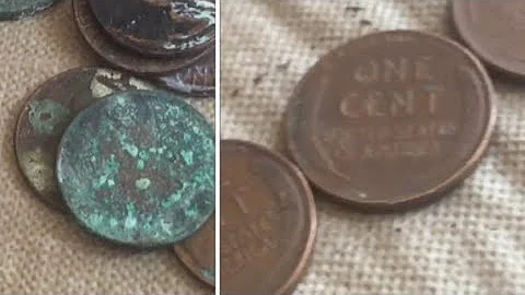 GENTLY clean “potentially valuable” coins so you can read the date (treasure hunting tips)