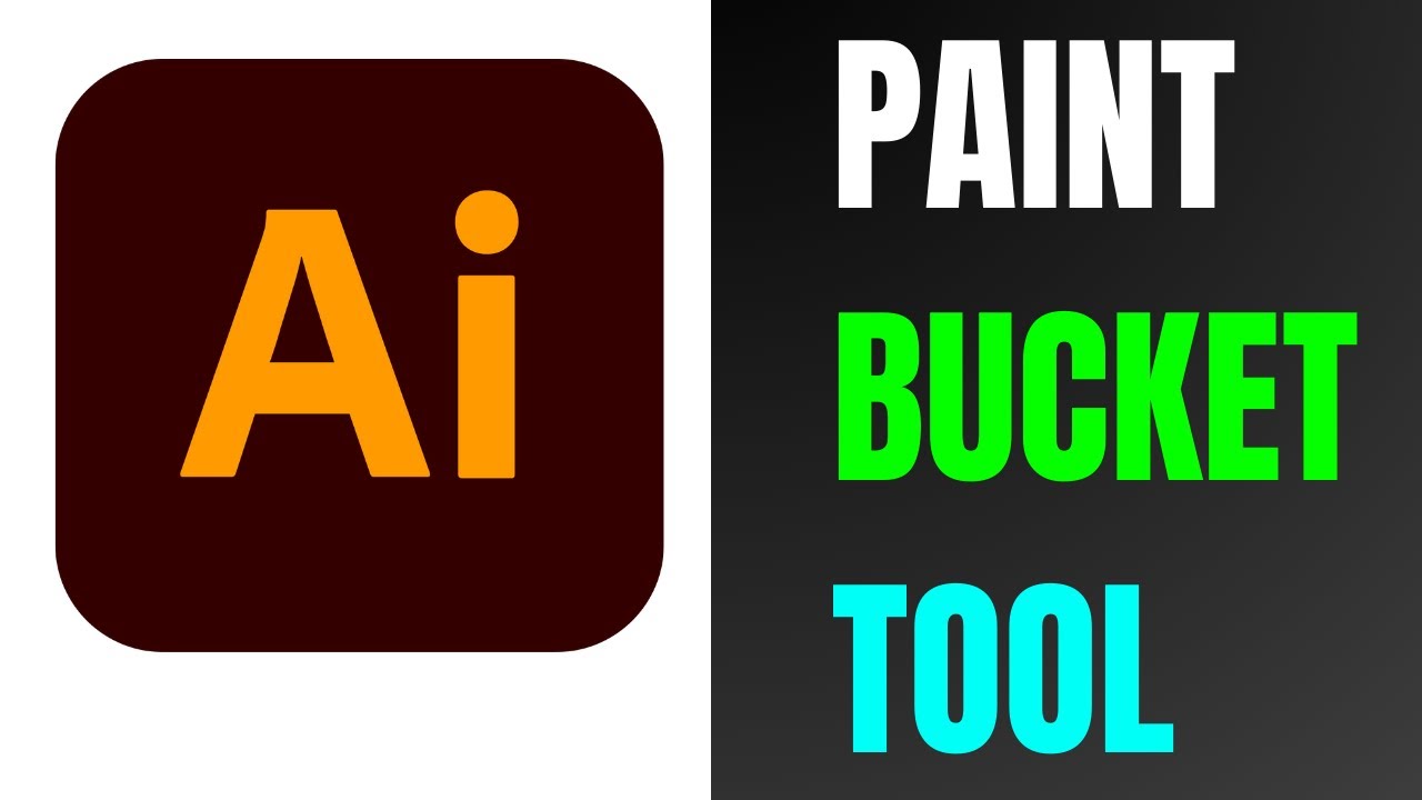 How to FILL COLOR with Paint Bucket Tool in Illustrator (2024) YouTube