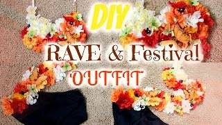 DIY Summer Rave Bra Outfit | EDC Idea
