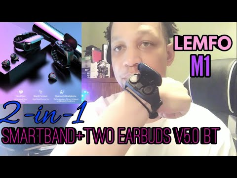 (New) Lemfo m1 Smartband+TWS 5.0 2-in-1 Smartwatch👀😱 | Smart BT Dual Earbuds Bracelet