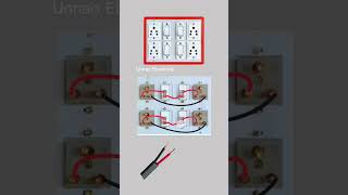 Four Switch Four Socket Wiring Diagram 📌 #unnaoelectric #diy #electrical #viral #wiring