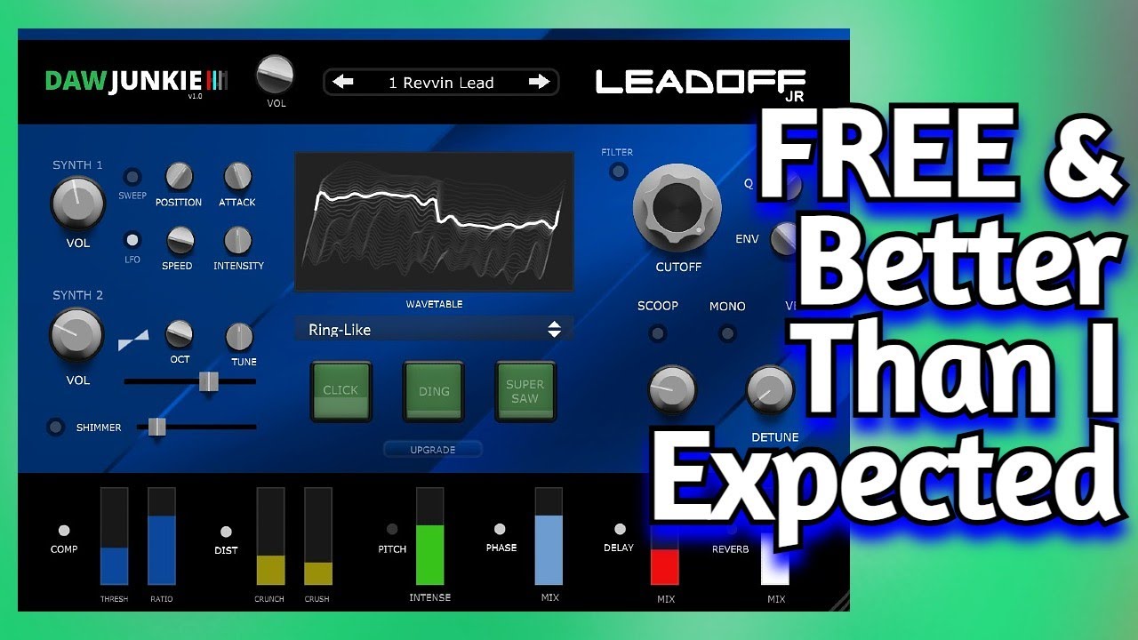 This New FREE VST Plugin Is Way Better Than I Expected! - LeadOff Jr By Daw Junkie
