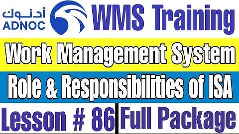 Role and Responsibilities of ISA for Energy Isolation with Permit in ADNOC WMS | Lecture # 86