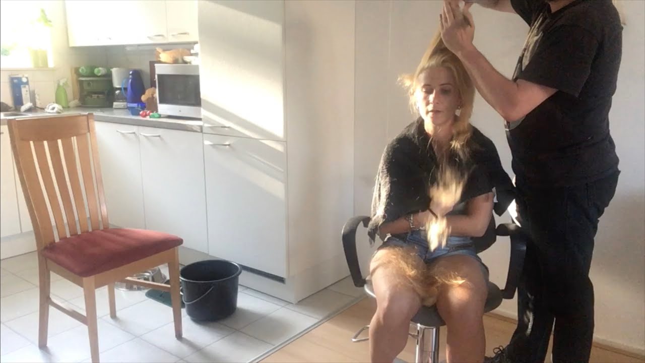 A shaggy layered haircut