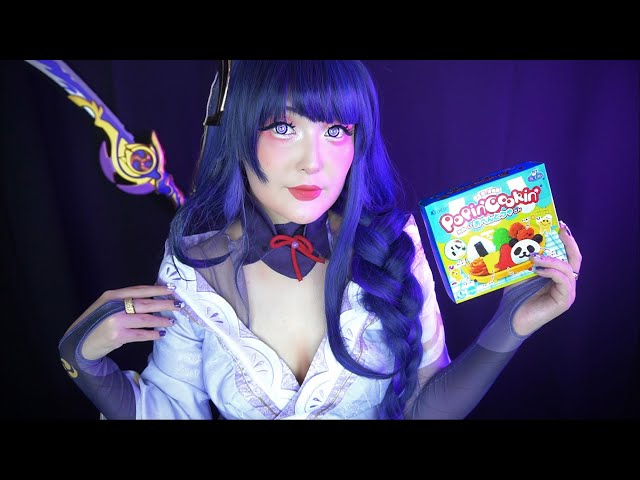 ASMR Raiden Ei tries to make Japanese DIY candy ✨ Popin Cookin Bento 🍱 RP (SUB+)