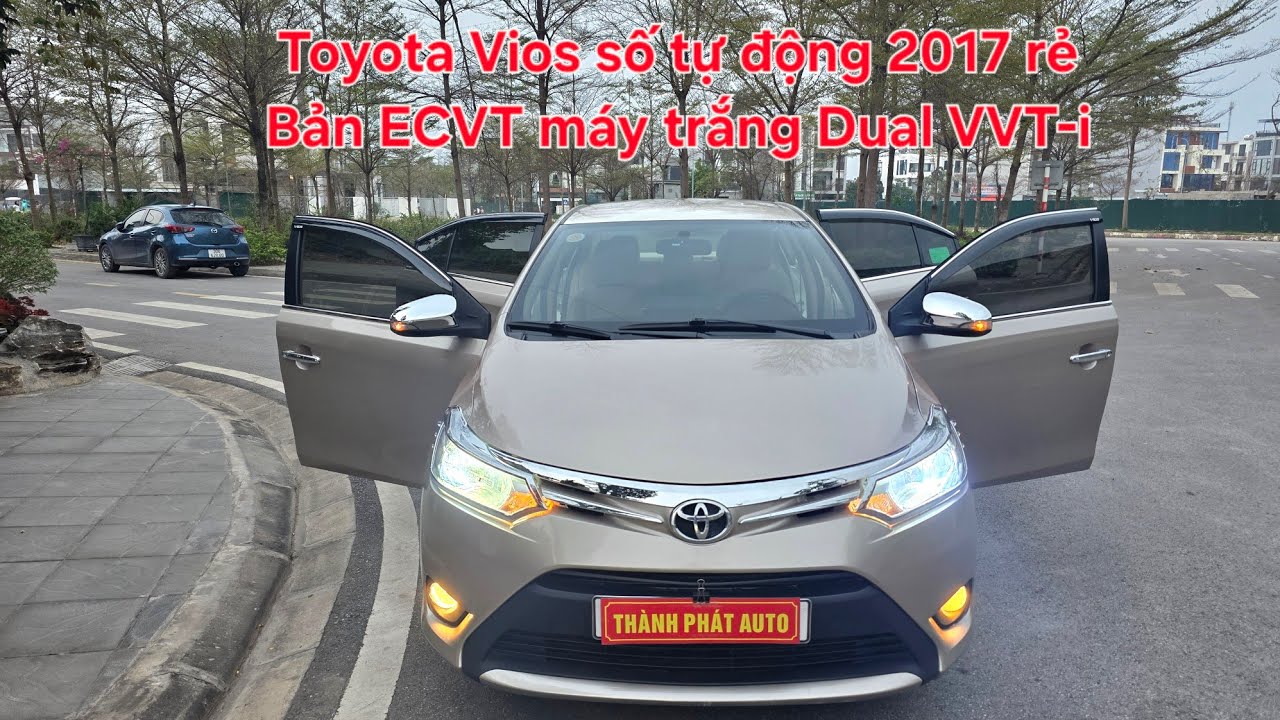 🥇🏆 Toyota Vios số tự động 2017 tư nhân giá yêu | Bản ECVT máy trắng Dual VVT-i 1.5 zin. 0913.633.466