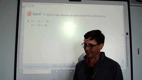 Video 6 3 Solving Systems with Elimination