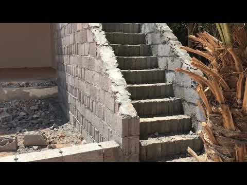 تكملة الدرج بنا بلك والدكة للمزرعة