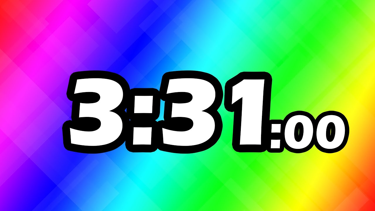 3 Minutes and 31 Second TIMER Countdown