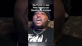 Big Homie says Pooh was standing on business  while in jail #industrydrama #music #poohshiesty