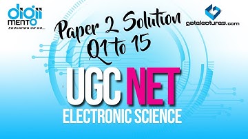 UGC NET Electronics Science December 2013 Paper 2 Solution Q1 to 15
