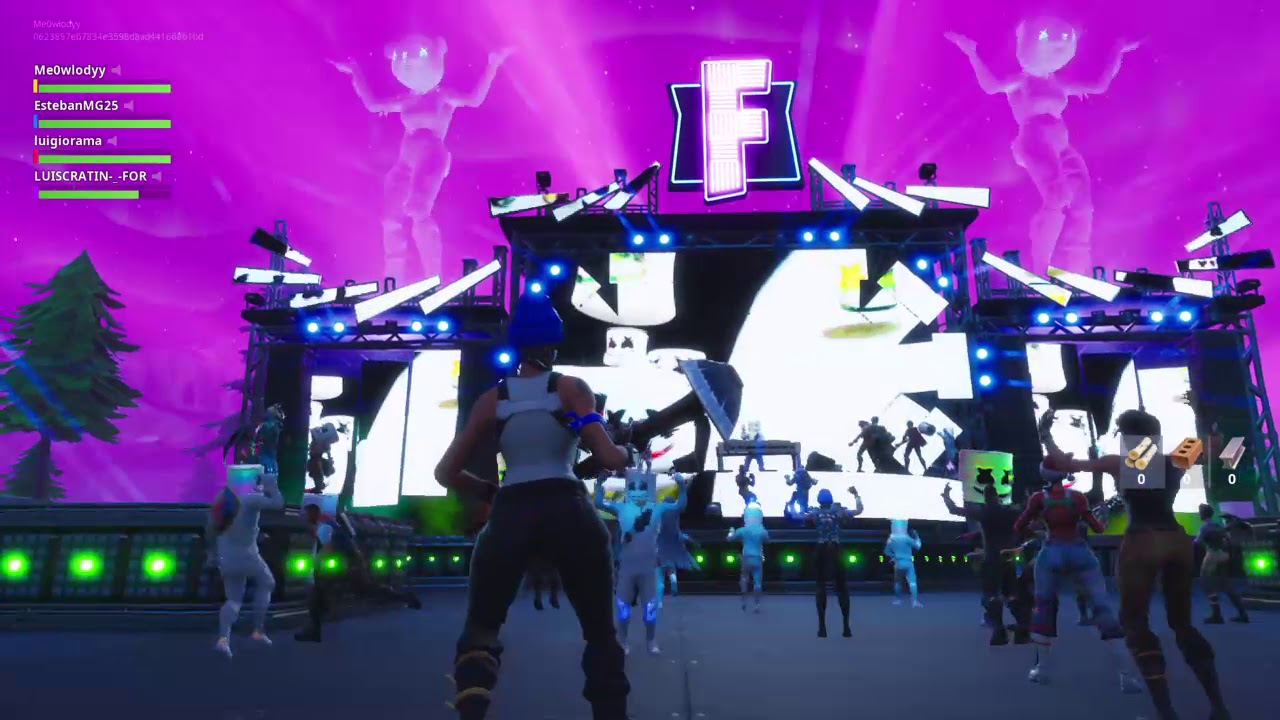 Fortnite Marshmello Rave - YouTube