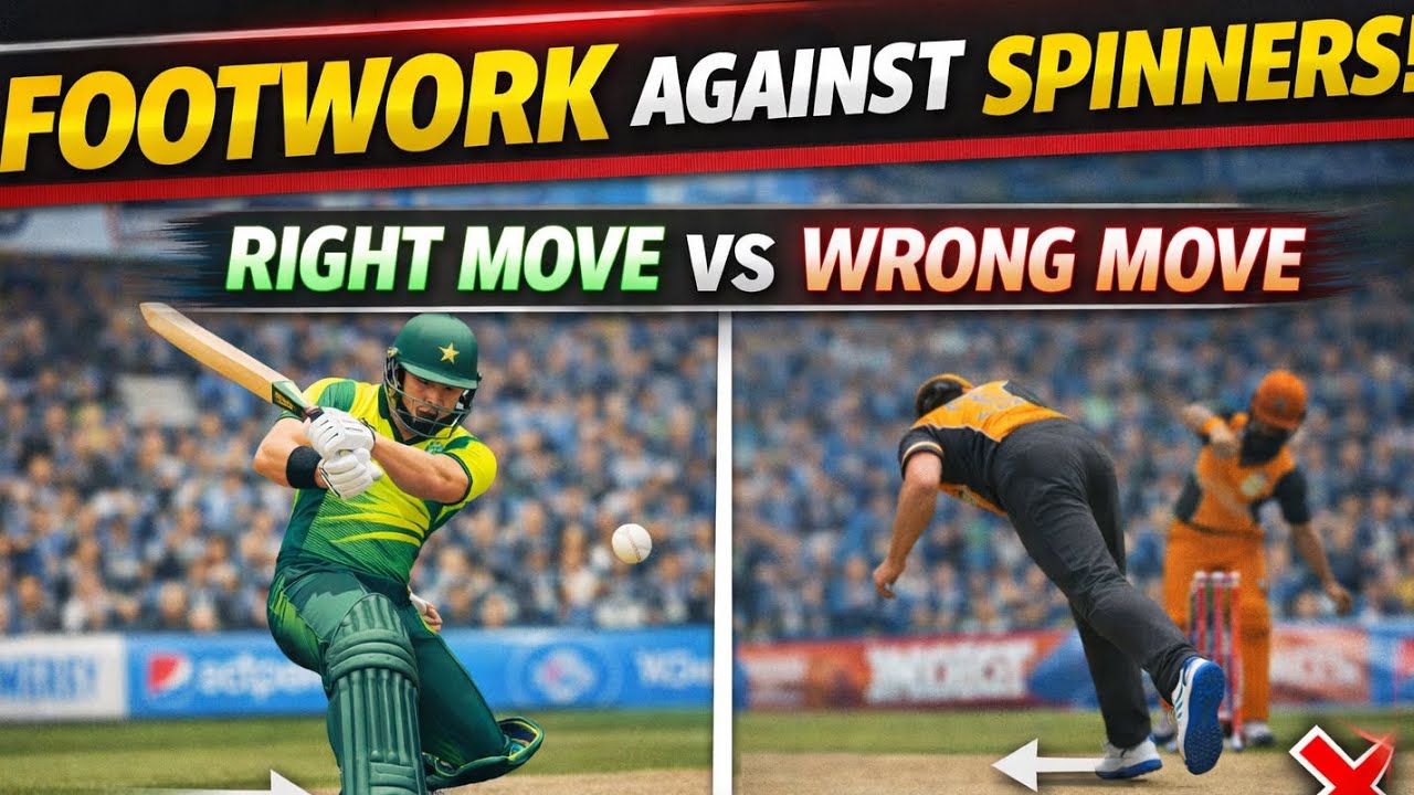 Cricket 26 Pro Controls Spin footwork Explained - YouTube