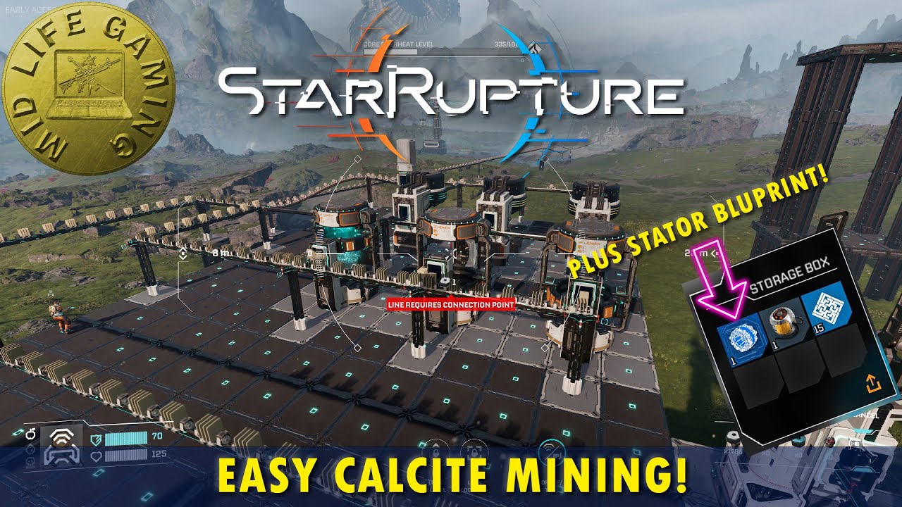 TIME TO GET STRONG BONES AND TEETH! CALCITE MINING IS EASY!  Star Rupture. E04 4k
