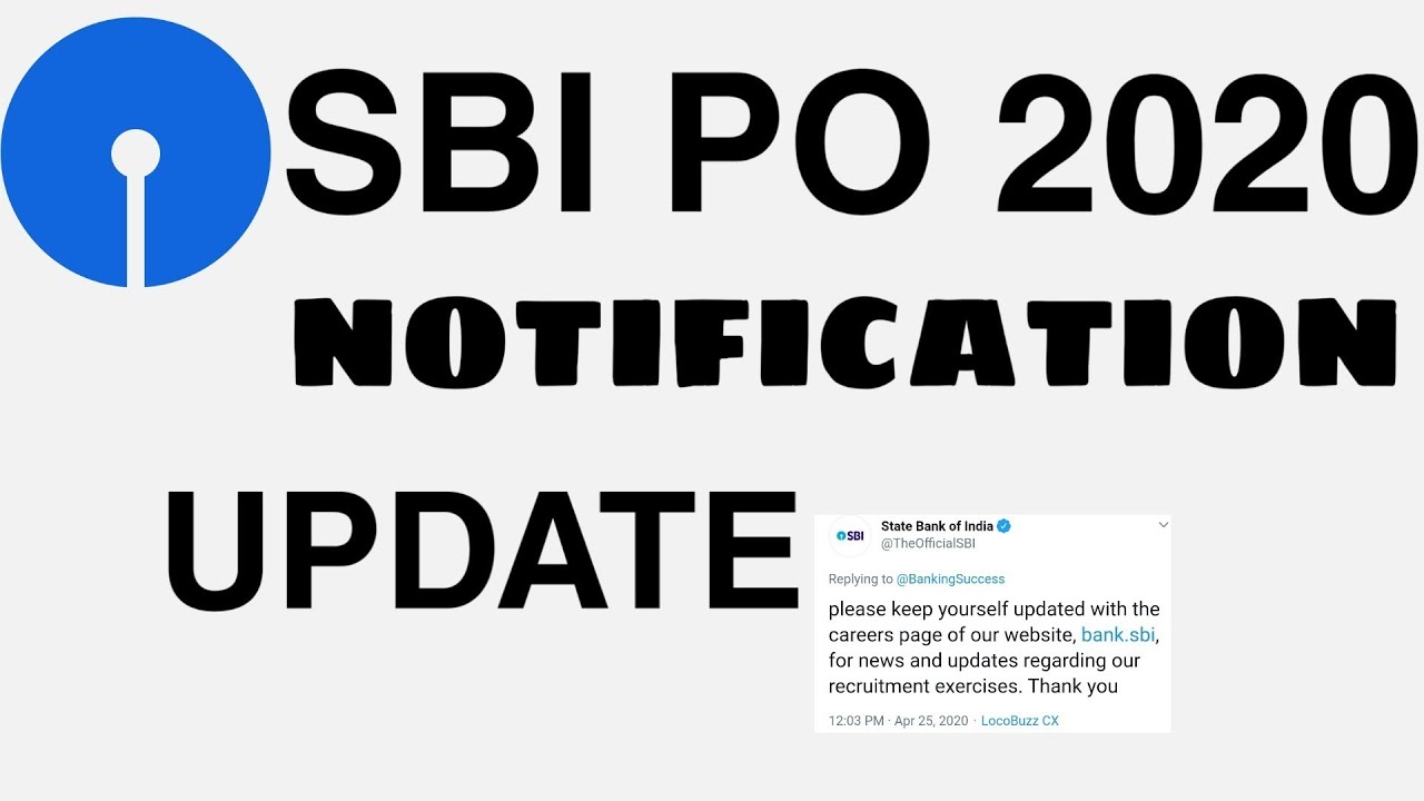 SBI PO 2020 NOTIFICATION