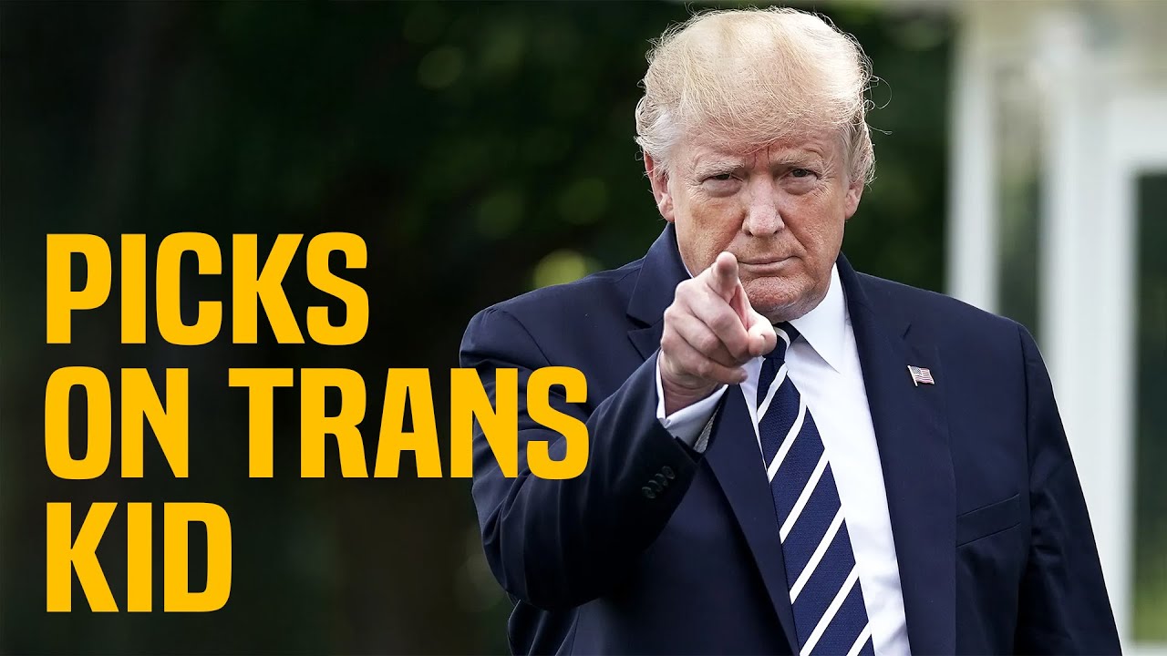 Trump wakes up, BULLIES trans kid, DISGUSTING