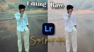 Sea beach sunset photo editing tutorial in Lightroom and colour grading screenshot 4