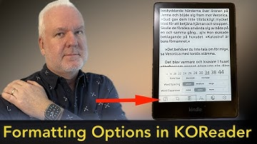 A few tips about the Formatting Options in KOReader for your e-Reader