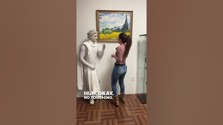 Statue prank in museum ￼