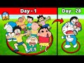 Last To Leave The Circle Wins 😱 || Shinchan Vs Nobita || Funny Game Roblox 😂