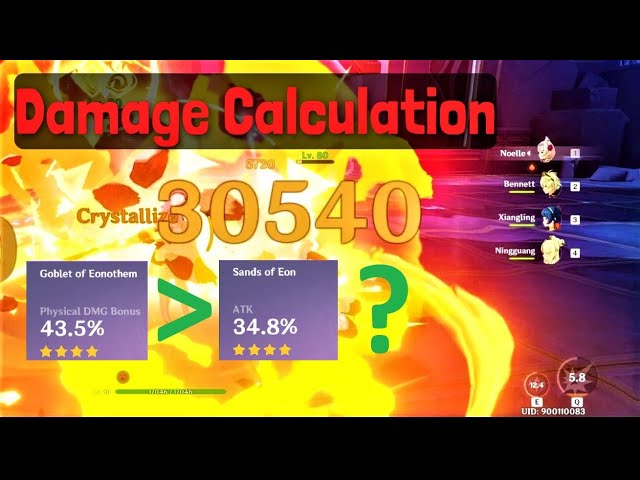 Genshin Impact Damage Calculator Genshin Impact