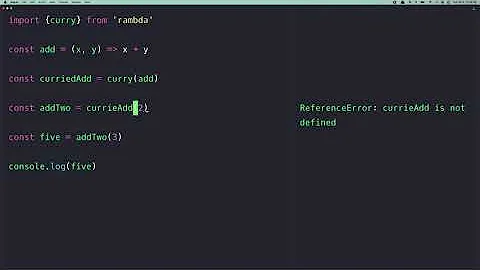 How to Curry with Javascript and Ramda