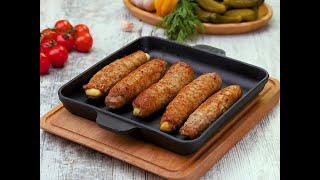 МЯСНЫЕ ПАЛЬЧИКИ с начинкой из САЛА И ЧЕСНОКА МЯСНЫЕ ПАЛЬЧИКИ с начинкой из САЛА И ЧЕСНОКА