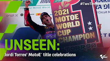 Unseen: Jordi Torres' MotoE™ title celebrations