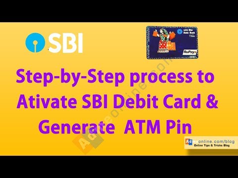 SBI ATM Card Online activation Process | How to Generate ATM Pin