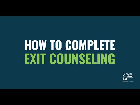 How to Complete Exit Counseling