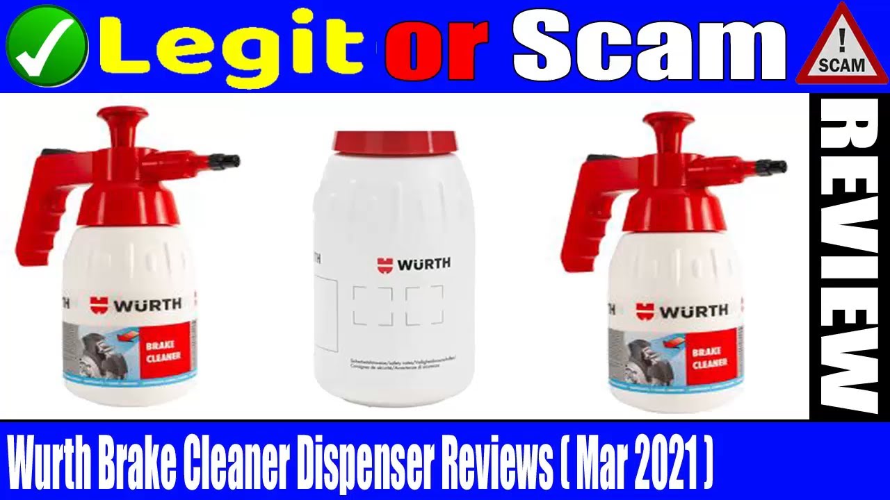 Wurth Brake Cleaner Dispenser Reviews (March 2021) Is It A Legit