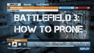 Battlefield 3: How To Prone